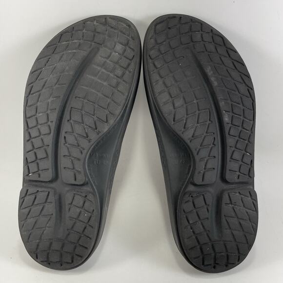 Oofos Ooahh Slide Sandals Mens Size 9 Black Comfort Recovery Shoes, Womens 11 - Picture 7 of 9
